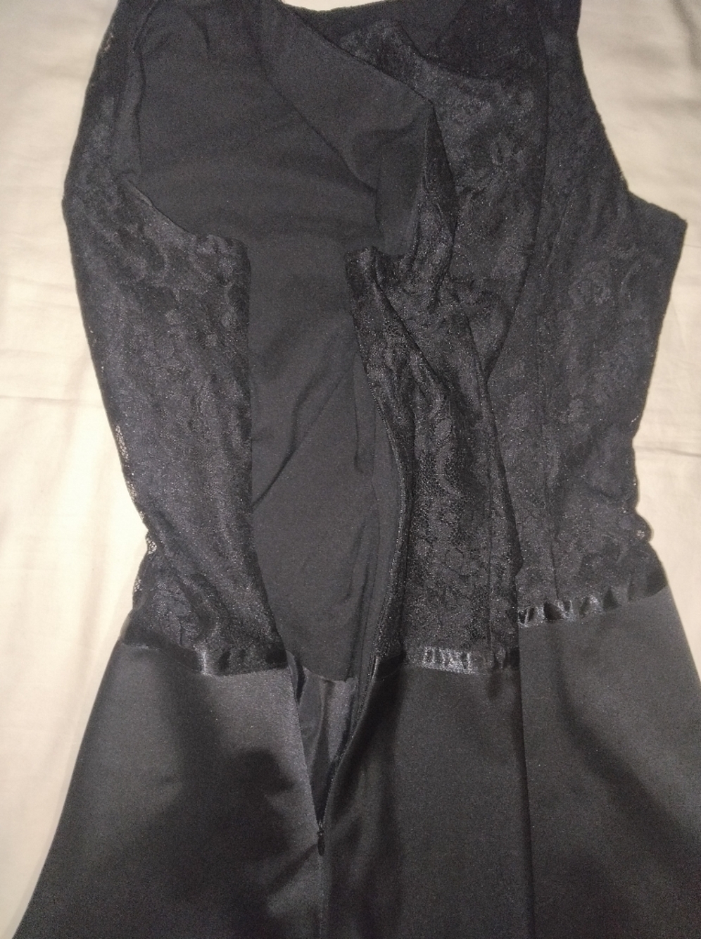 Worthington Black Lace Bodice Sleeveless Midi Dress - Picture 6 of 8
